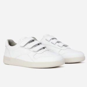 Everlane The ReLeather Velcro Court Sneakers in White 7 New Womens Shoes
